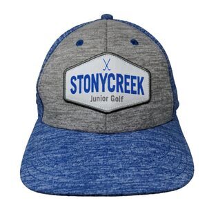 Pukka Men's Strapback Hat Blue Gray Size OS Embroidered Stony Creek Junior Golf